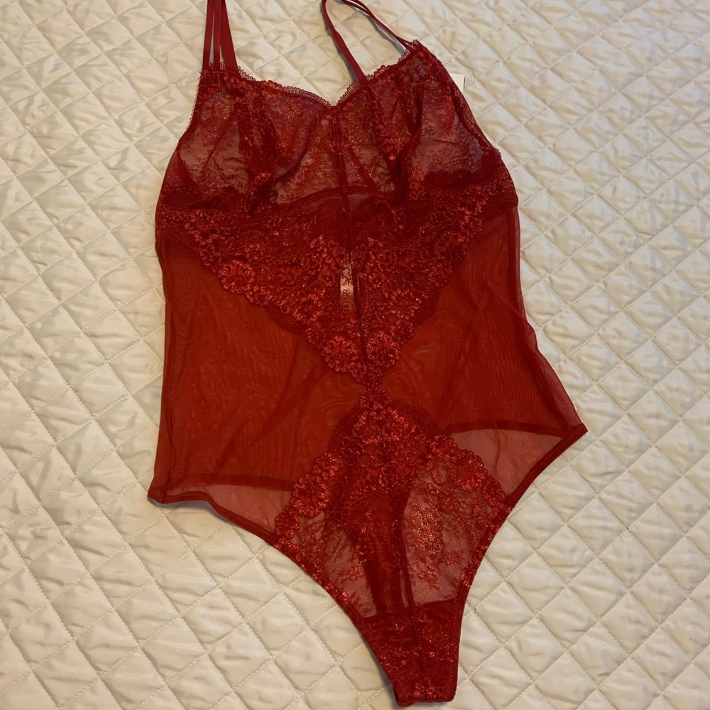 Wacoal lace bodysuit .